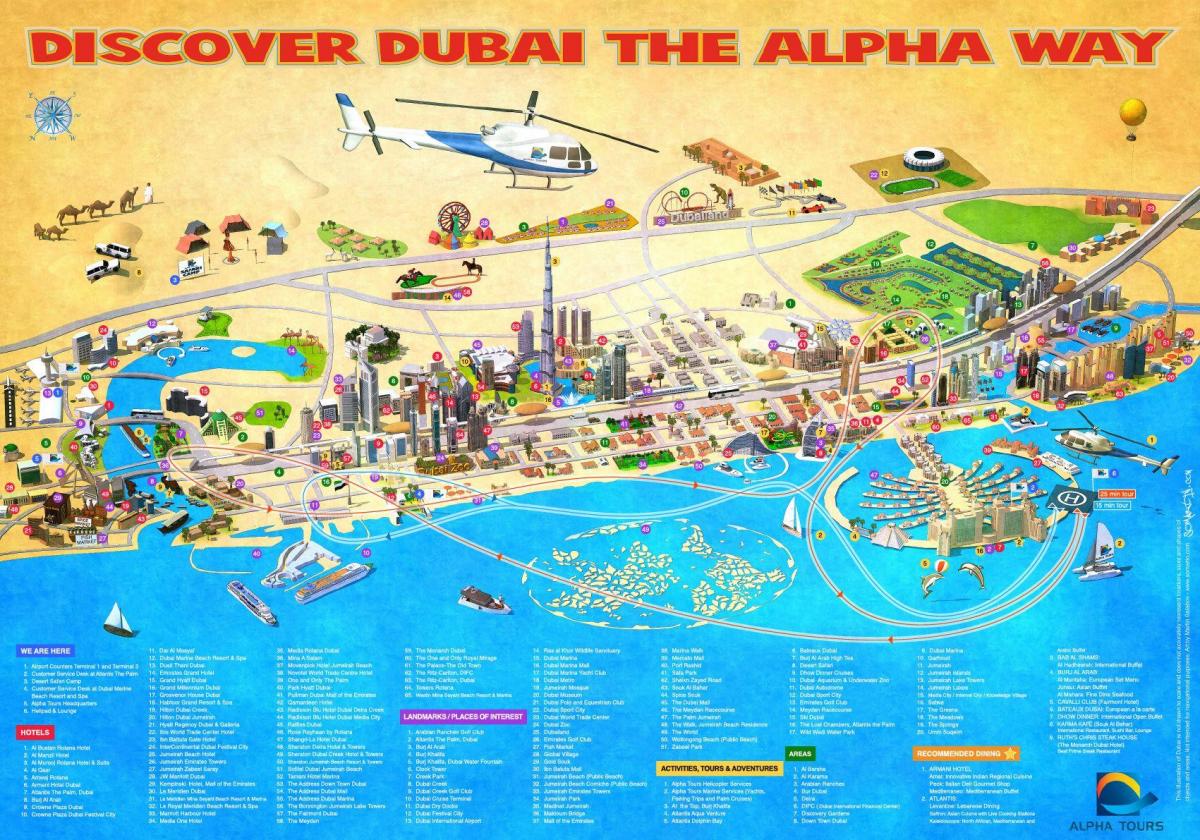 zemljevid Burj Al Arab