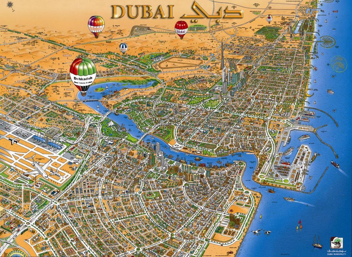 zemljevid Dubai creek