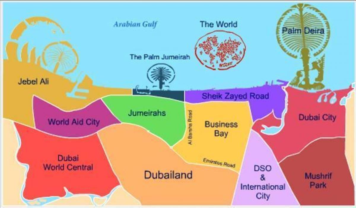 zemljevid Dubailand