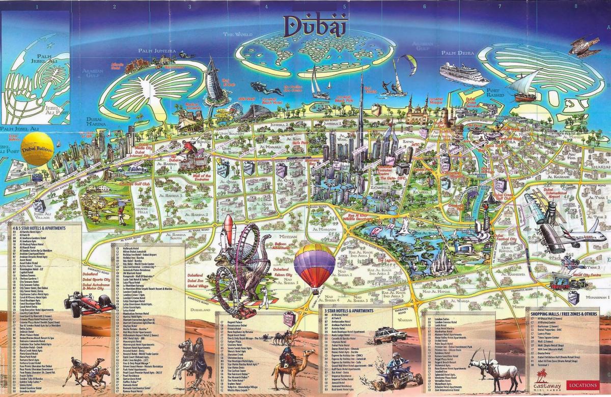 Zemljevid 3d Dubaj