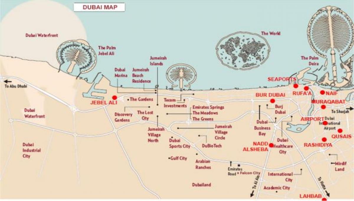 zemljevid Jebel Ali