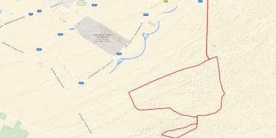 Al Qudra kolesarskih poti, zemljevid z lokacijo