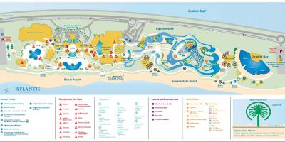Zemljevid Atlantis Dubaj