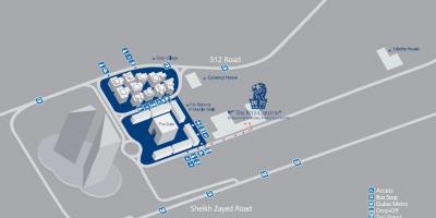 Dubaj DIFC zemljevid