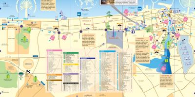 Mednarodni mesta Dubaj zemljevid