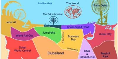 Zemljevid Dubailand