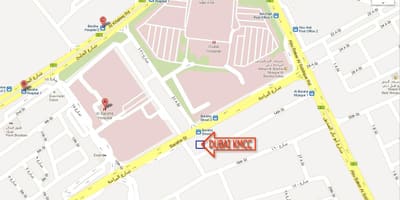 Dubaj bolnišnici zemljevid z lokacijo