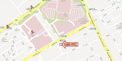 Dubaj bolnišnici zemljevid z lokacijo