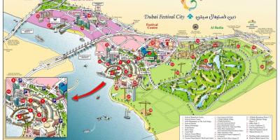 Dubaj festival mesto zemljevid