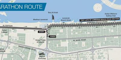 Zemljevid Dubaj maraton