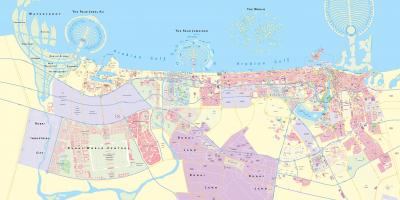 Zemljevid Dubaj območje