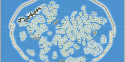 Svetovni zemljevid otok Dubaj