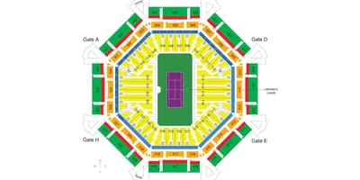 Zemljevid Dubaj teniški stadion